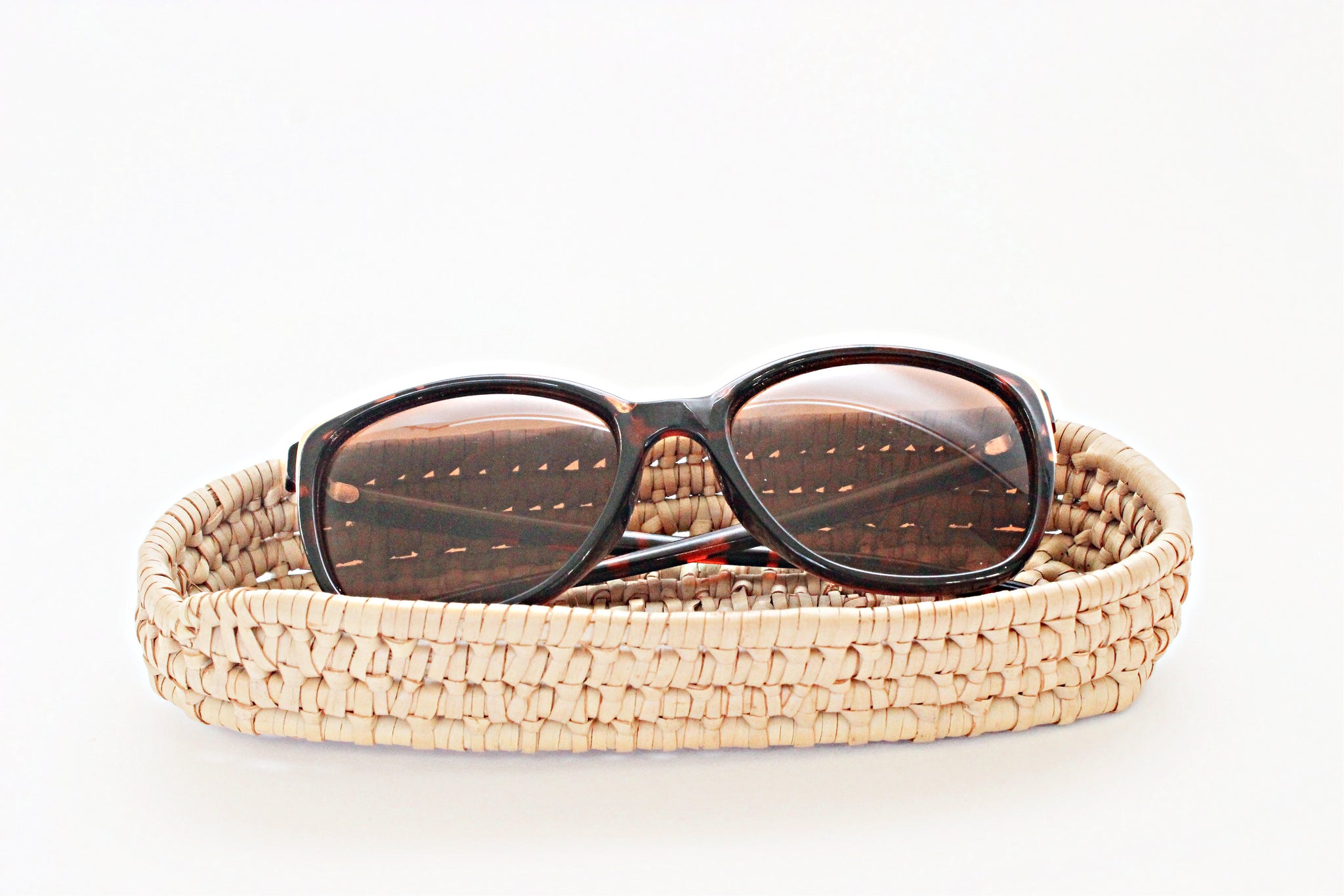 Sunglass Holding Basket, Container for Reading Glasses, Small Trinket Basket
