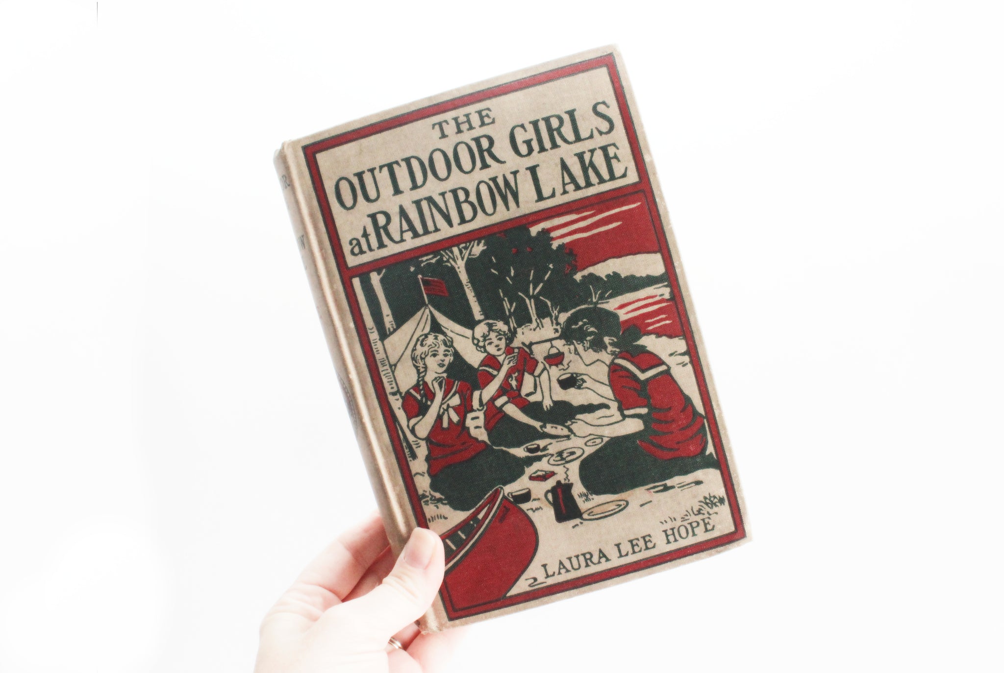 Antique Book, 1913 Edition of The Outdoor Girls at Rainbow Lake by Laura Lee Hope