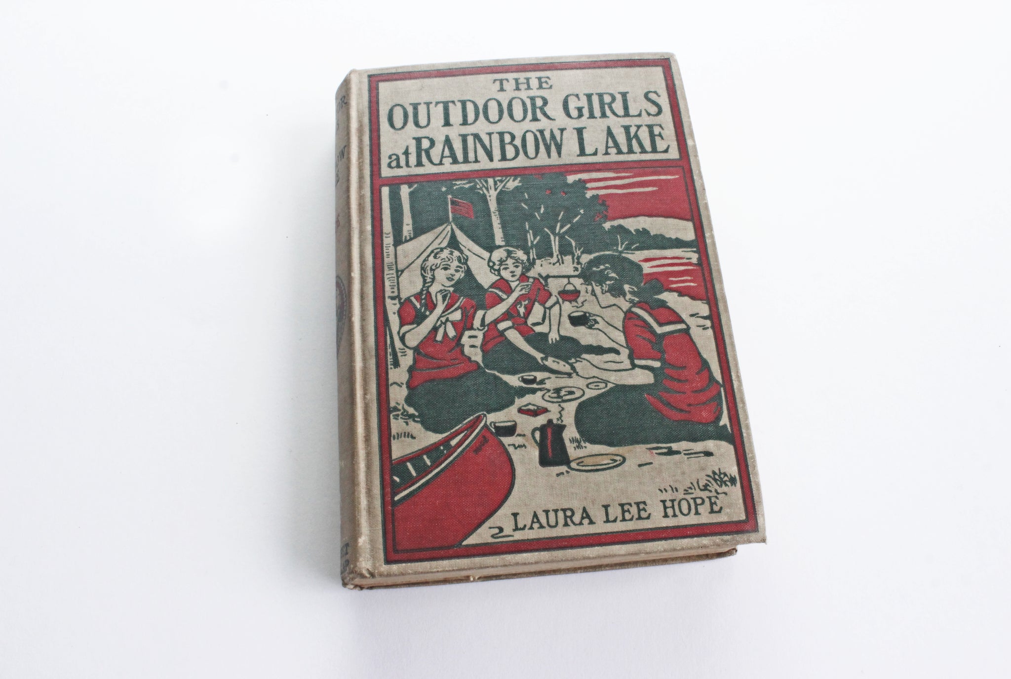 Antique Book, 1913 Edition of The Outdoor Girls at Rainbow Lake by Laura Lee Hope