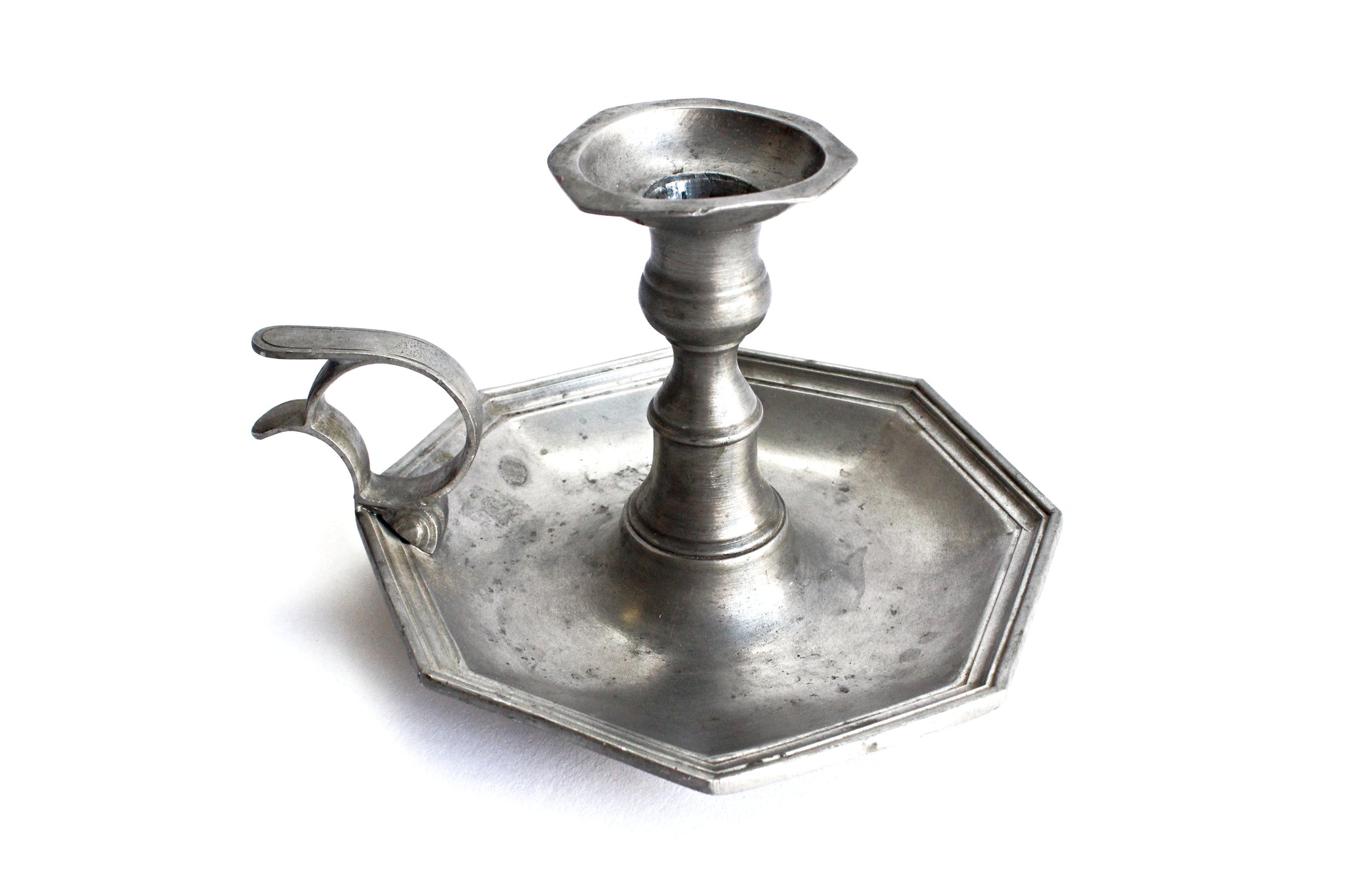 Vintage Pewter Candlestick Holder