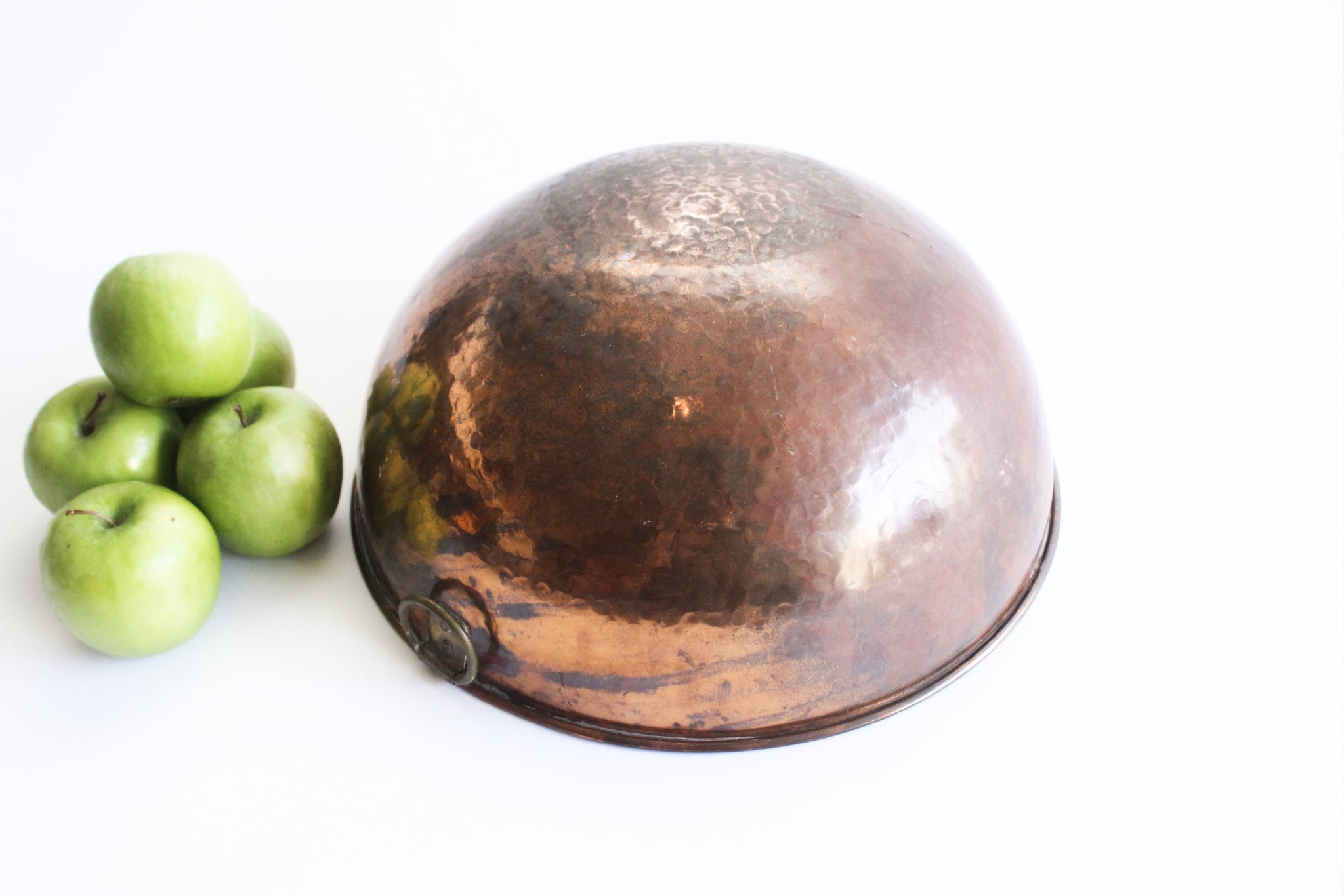 Hammered Copper Bowl, Vintage Copper Mixing Bowl