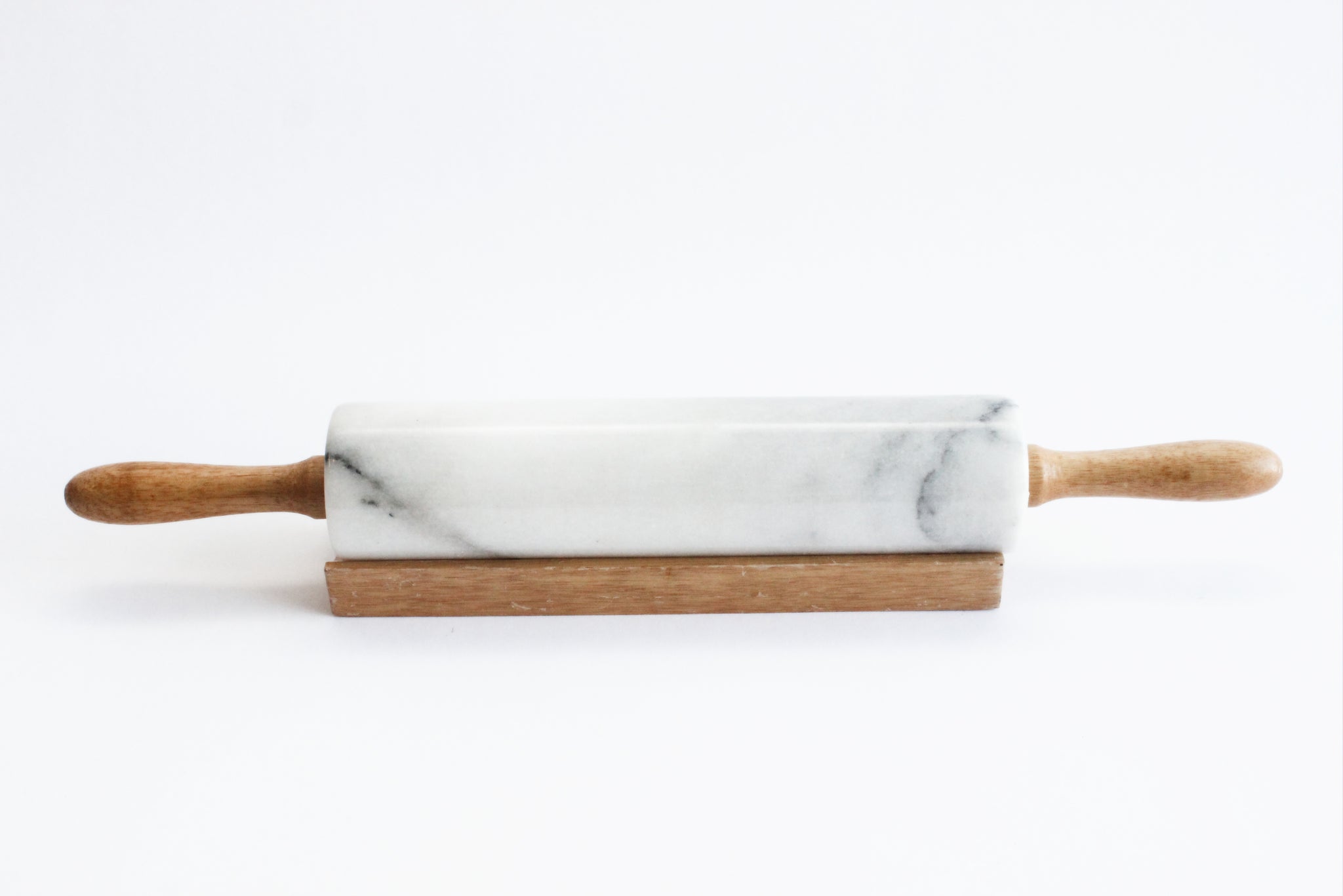 Vintage Marble Rolling Pin, Rolling Pin with Stand