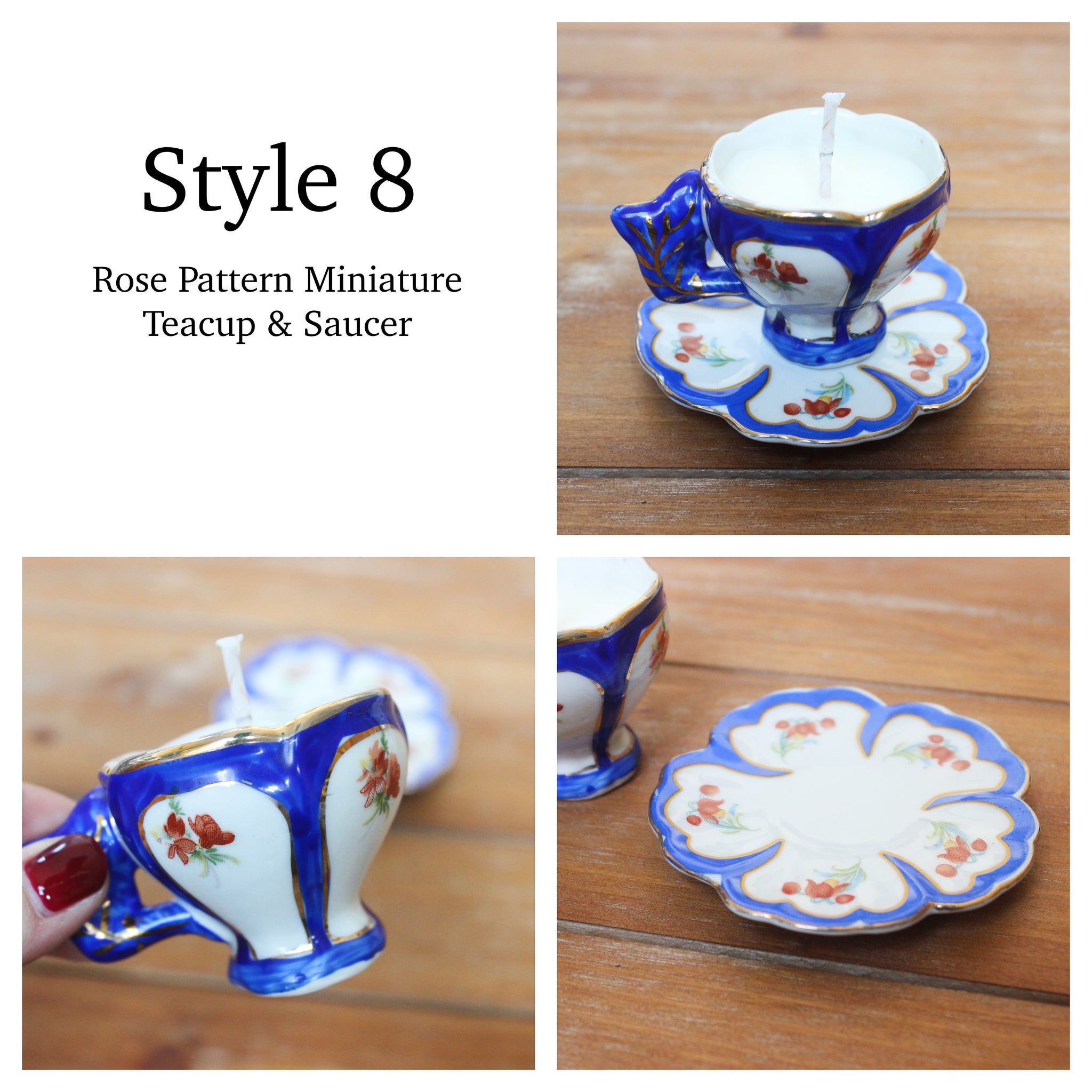 Vintage Teacup Candles, Lavender & Rosemary Soy Candles