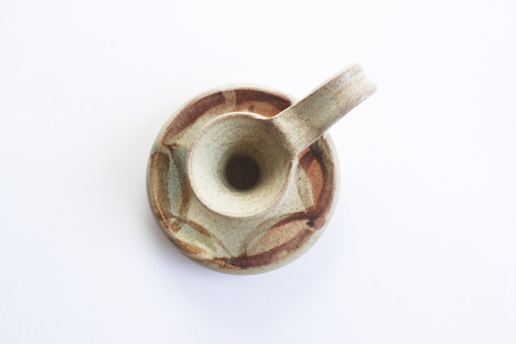 Stoneware Candlestick Holder, Boho Home Decor