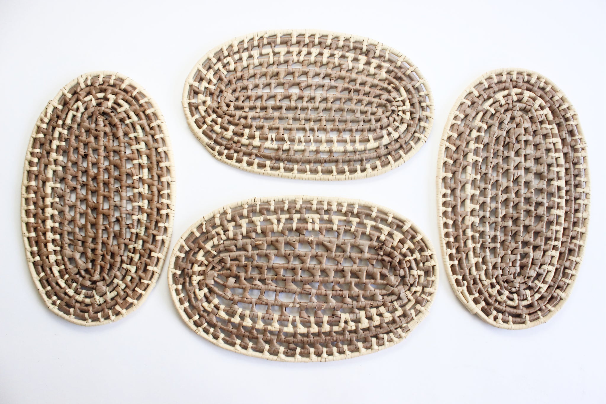 Natural Woven Placemats, 1970s Woven Placemats