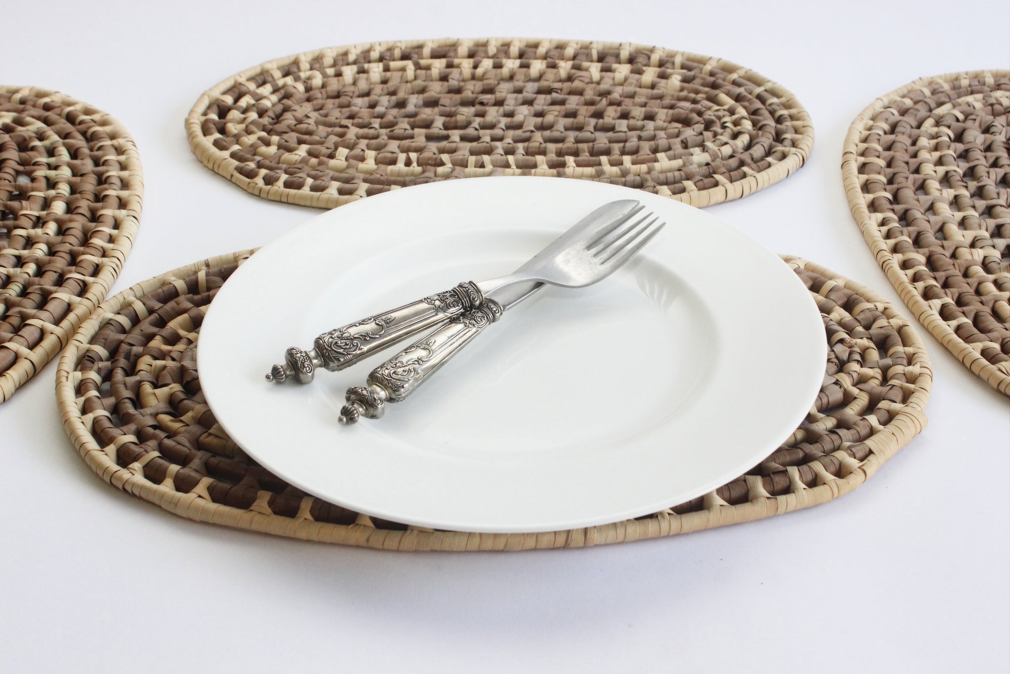 Natural Woven Placemats, 1970s Woven Placemats