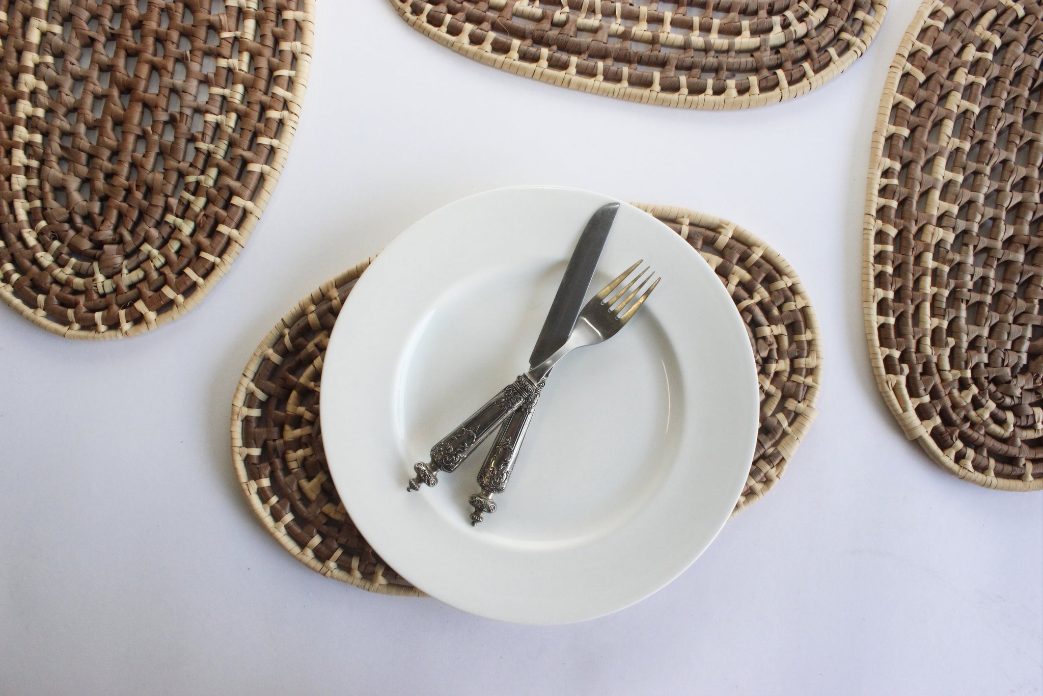 Natural Woven Placemats, 1970s Woven Placemats