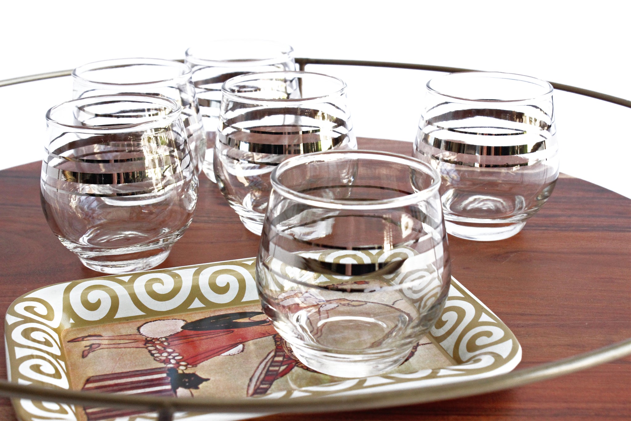 1960s vintage cocktail glasses
