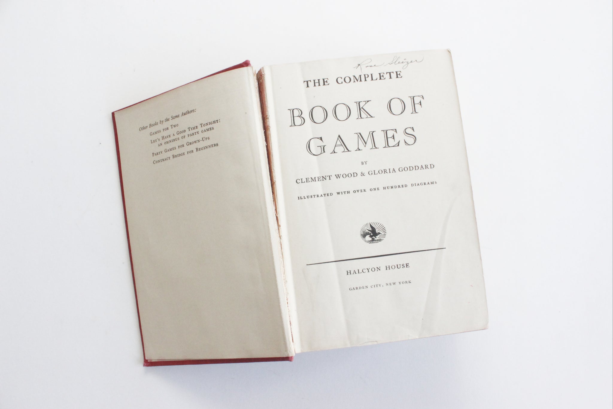 Vintage Hardcover Book, 1940 Edition of The Complete Book of Games
