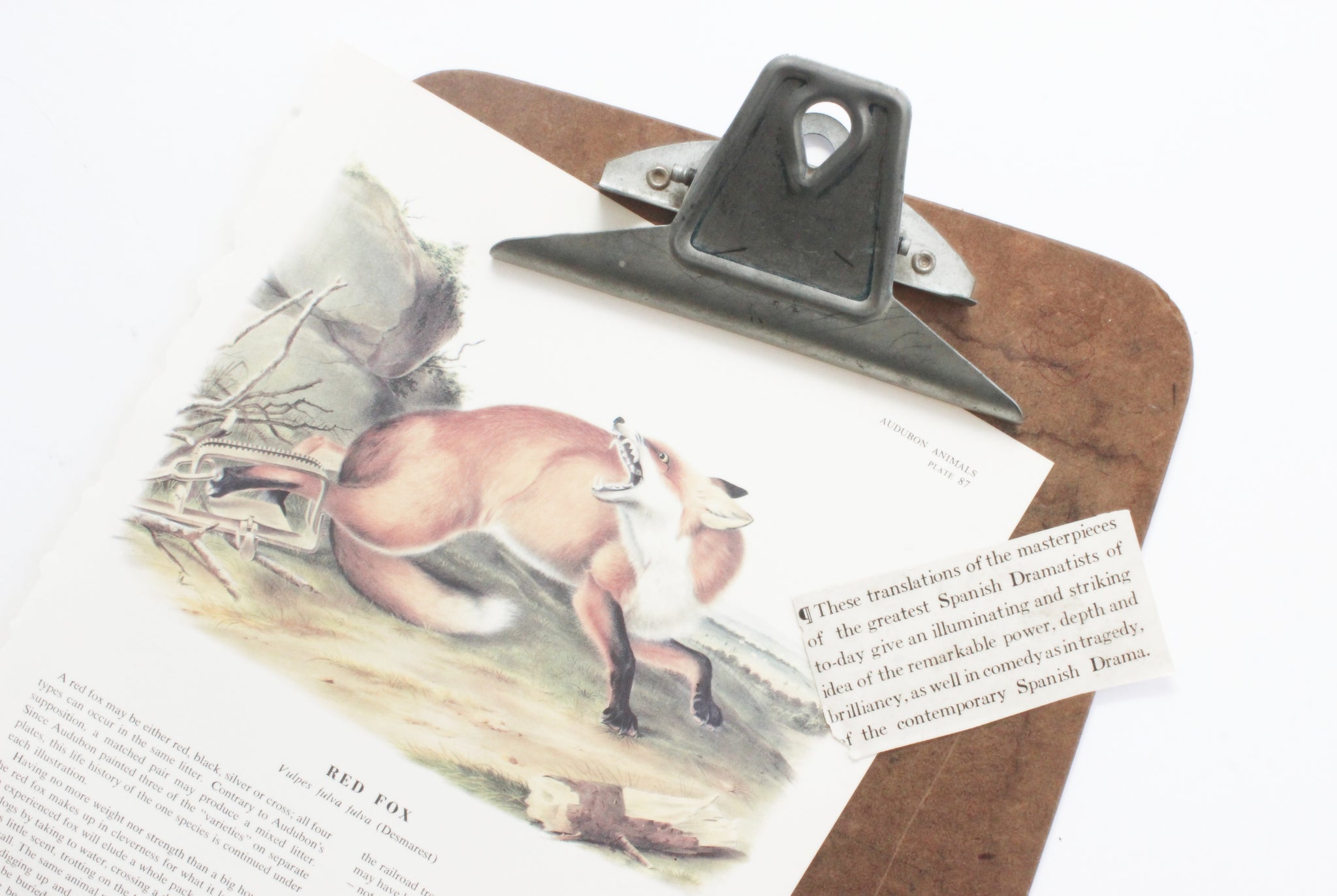 Vintage Wood Clipboard, Home Office Supply
