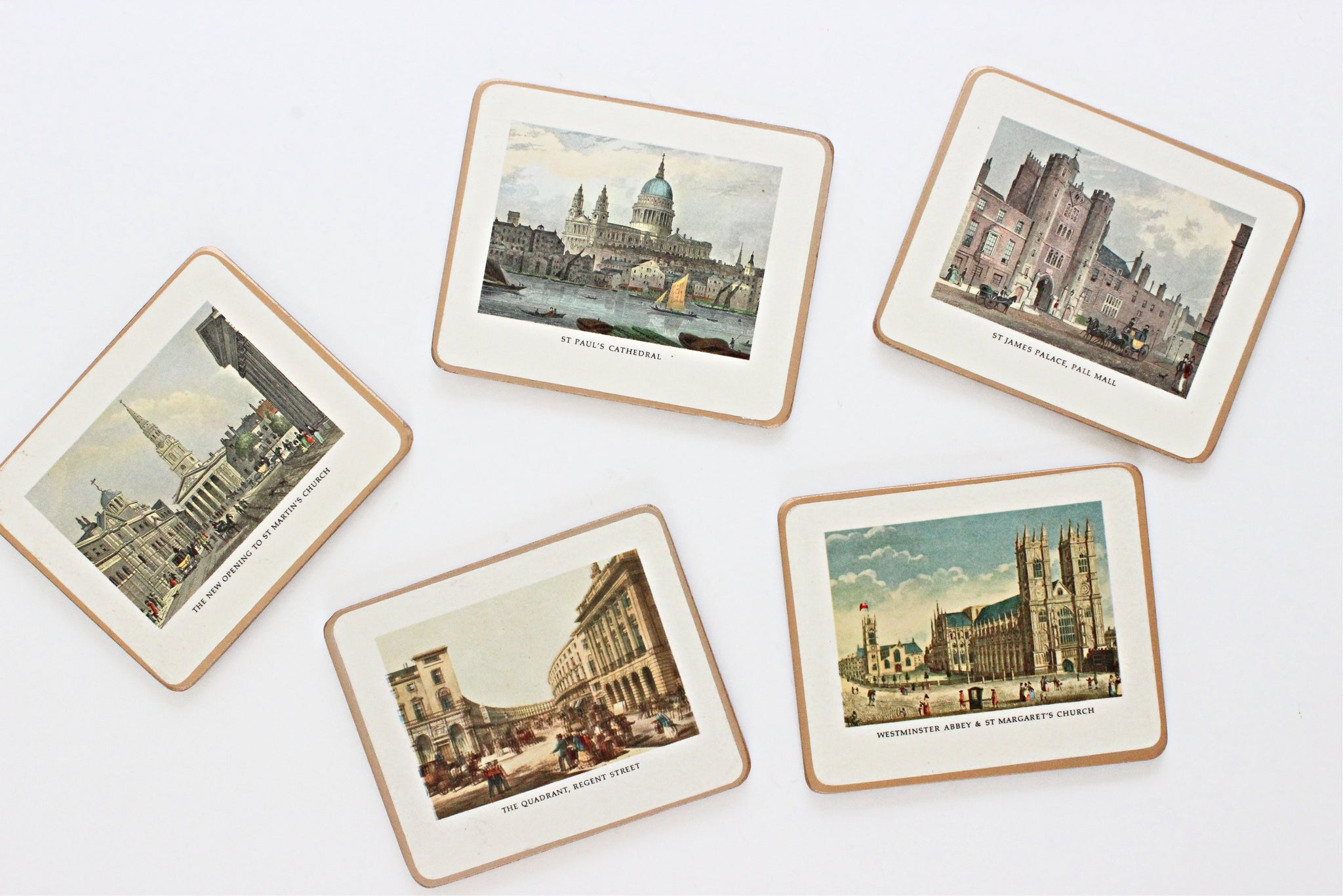 Vintage English Souvenir Coasters