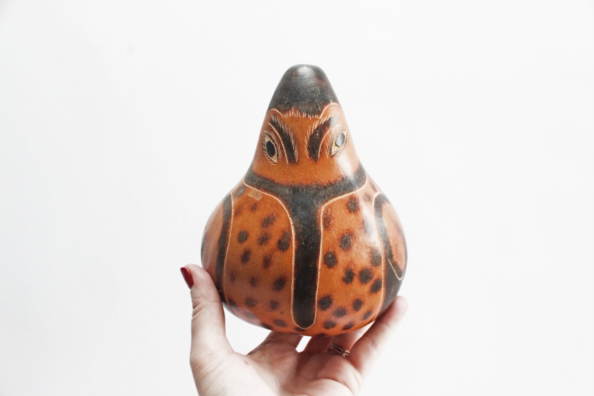 Mates Burilados, Peruvian Folk Art, Etched Decorative Gourd