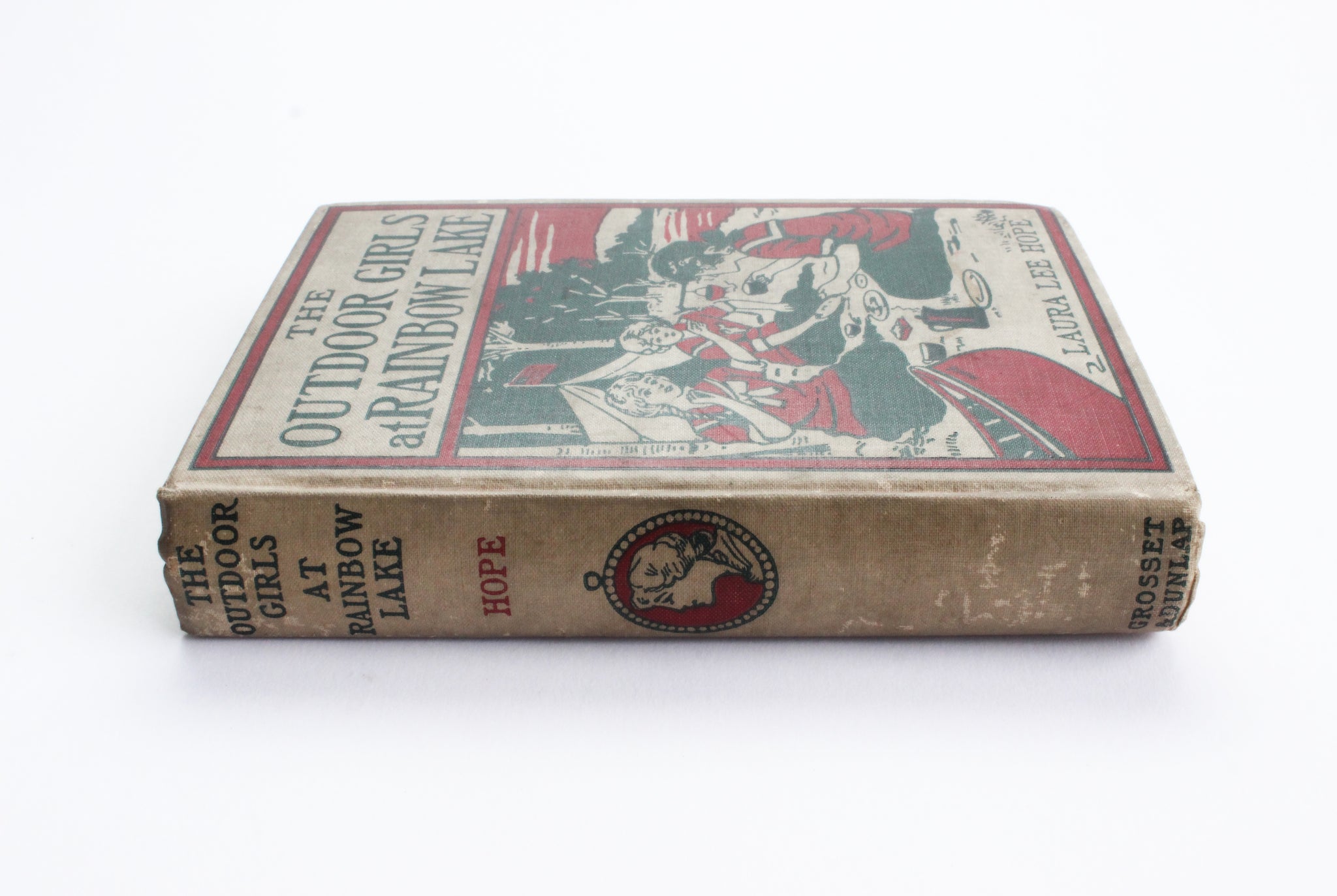Antique Book, 1913 Edition of The Outdoor Girls at Rainbow Lake by Laura Lee Hope