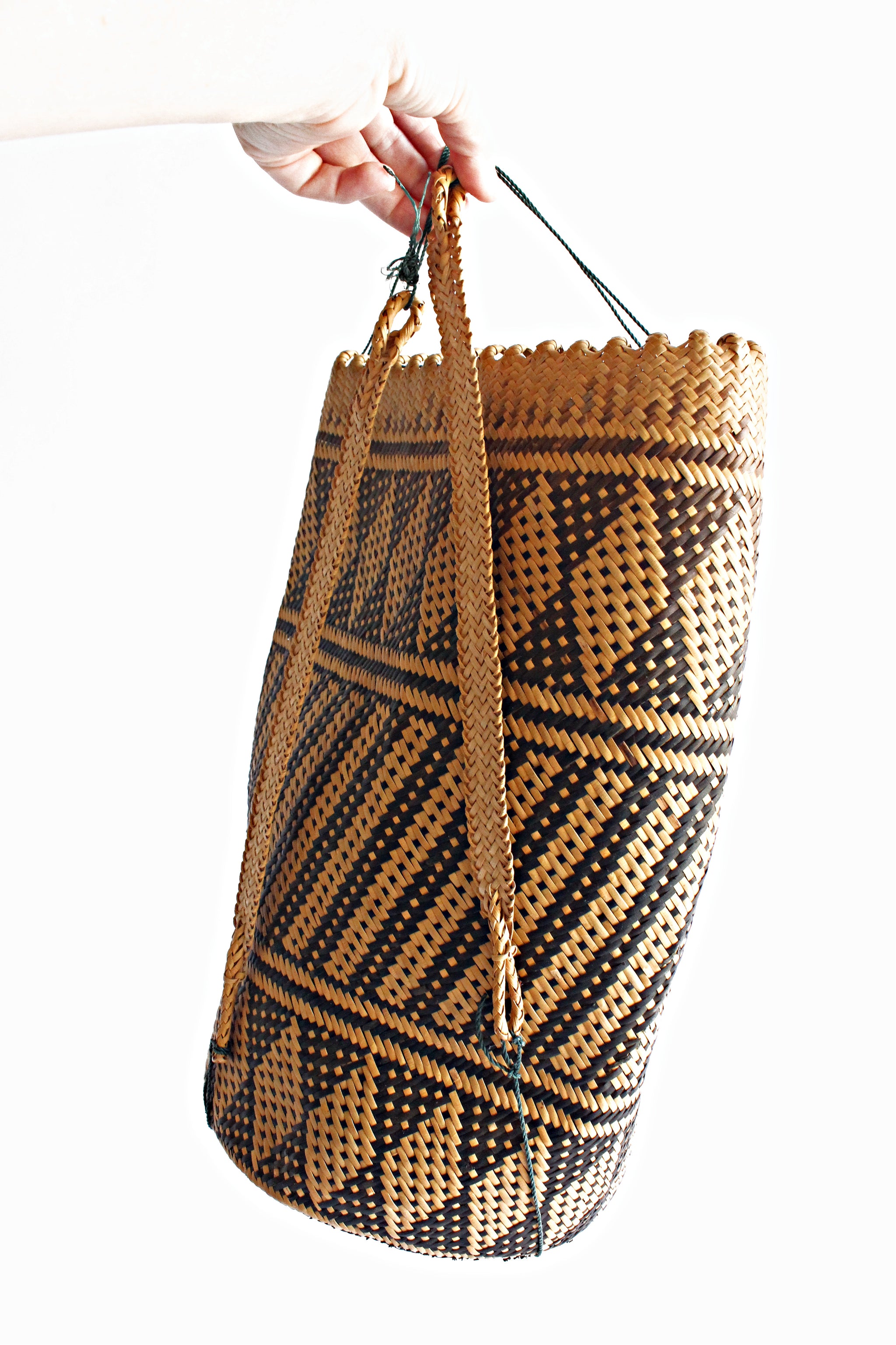 Vintage Woven Handbag, South American Market Bag
