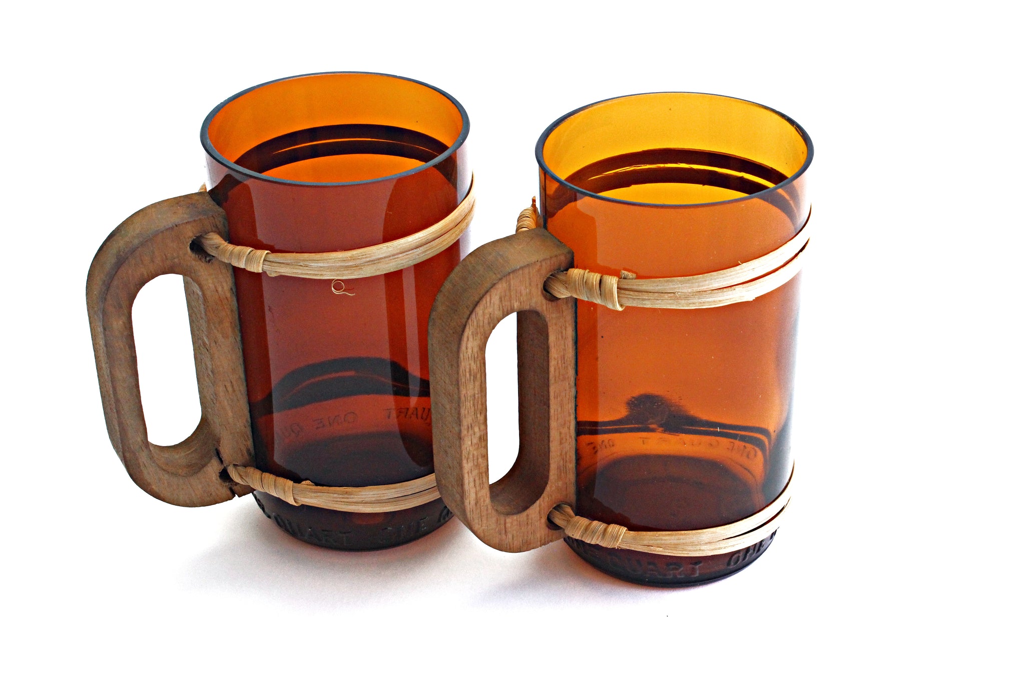 Hand crafted Beer Mugs, Repurposed Wine Bottle Beer Mugs