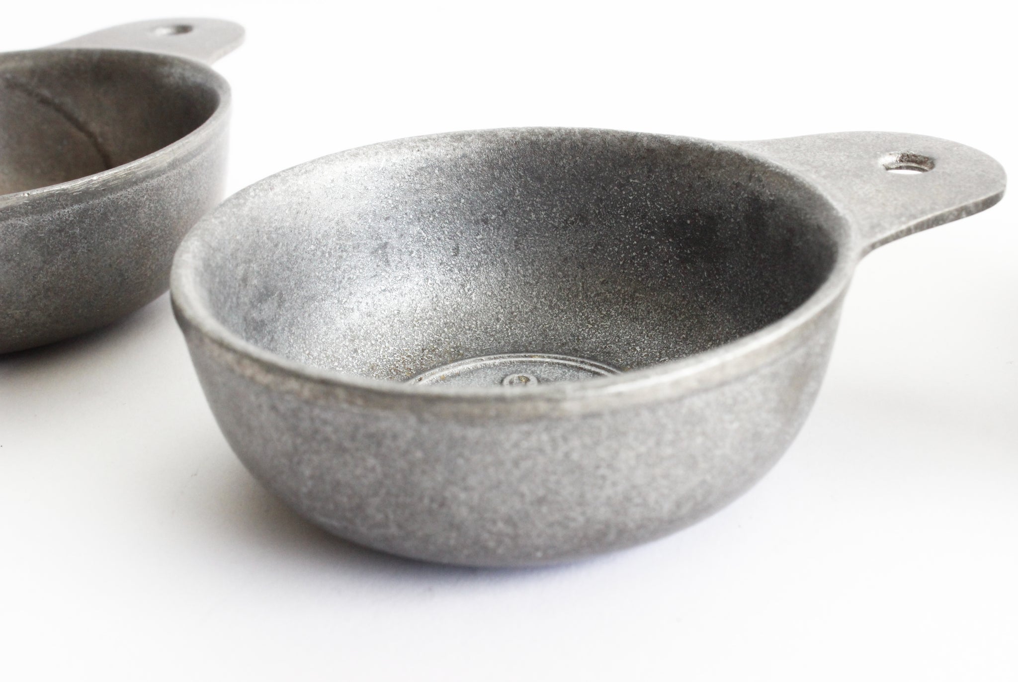 Vintage Pewter Bowl, Small Serving Bowl with "All Gone" Printed On The Bottom