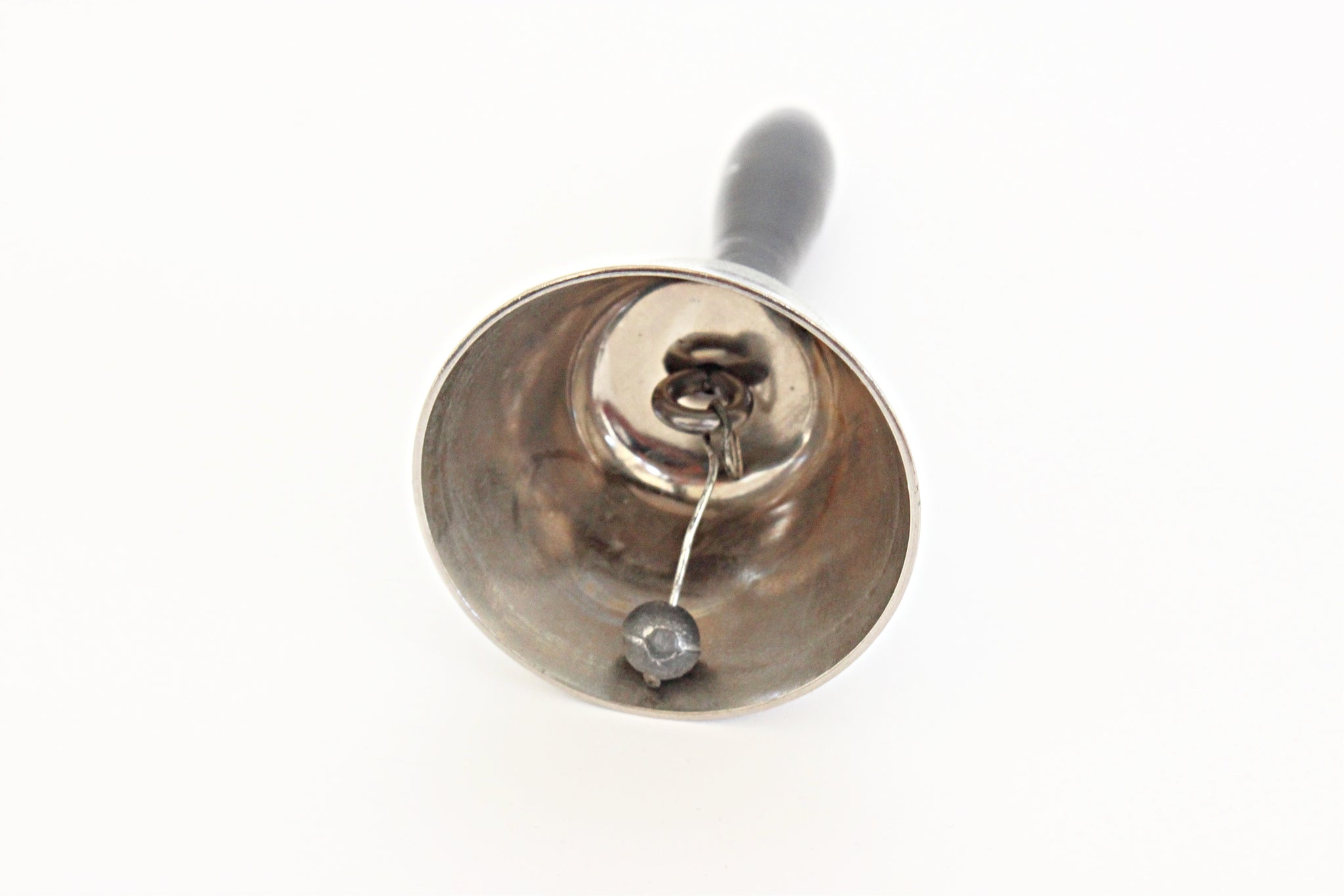 Stainless Steel Hand Bell, Vintage Teacher's Bell, Homeschool Supply