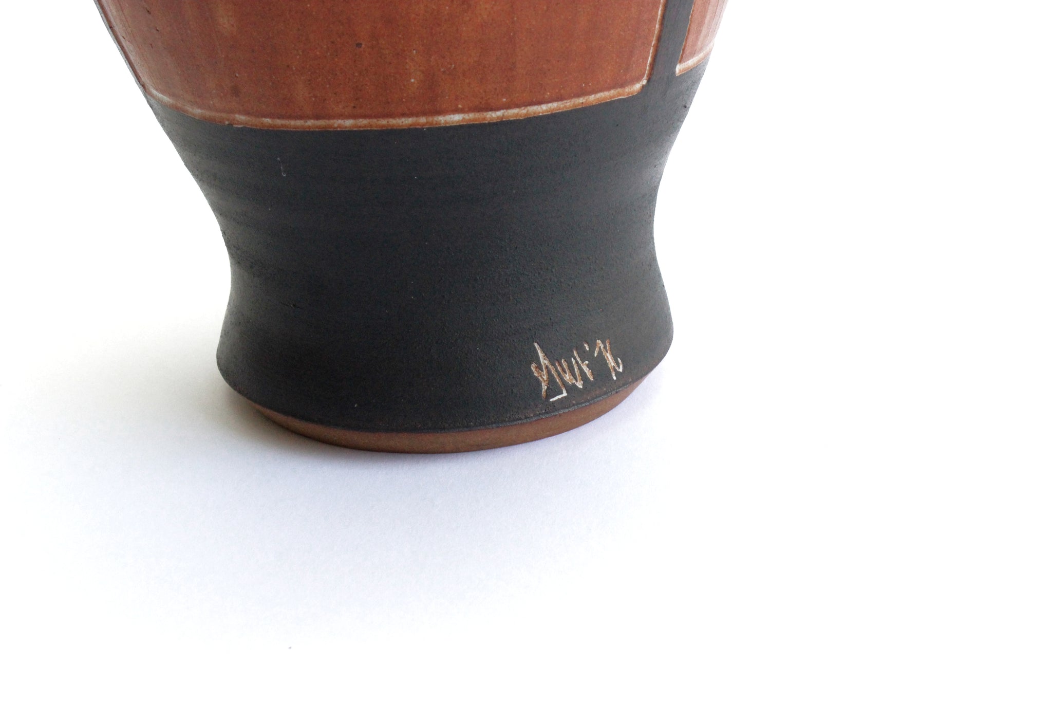 Southwest Style Fine Art Pottery, Large Ceramic Vase, Boho Home Decor
