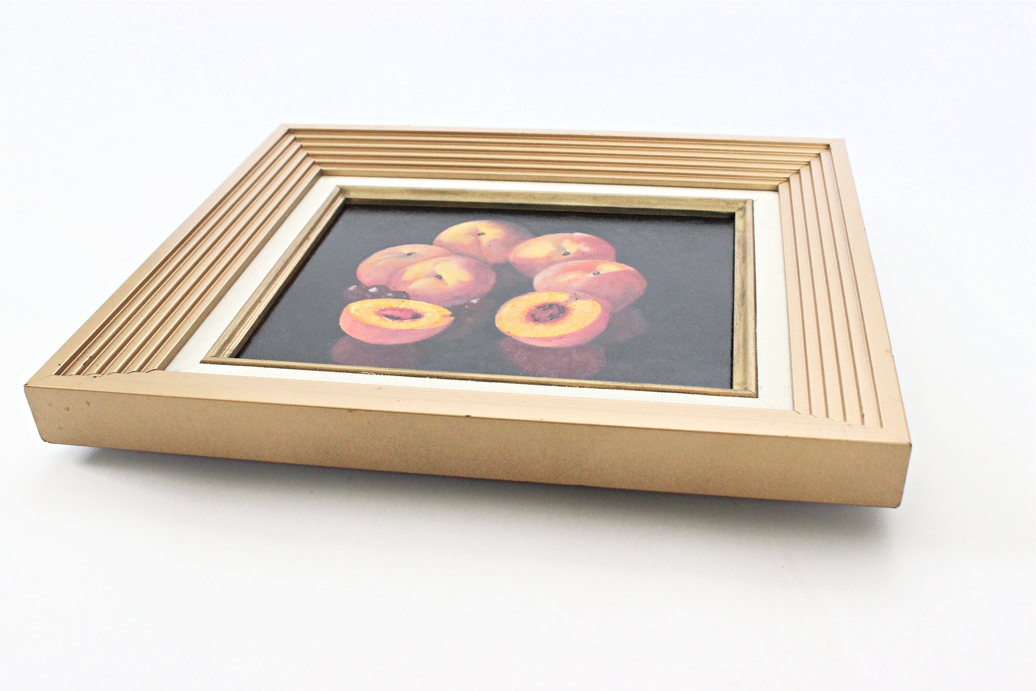 Vintage Oil On Canvas, Still Life Painting, Kitchen Decor