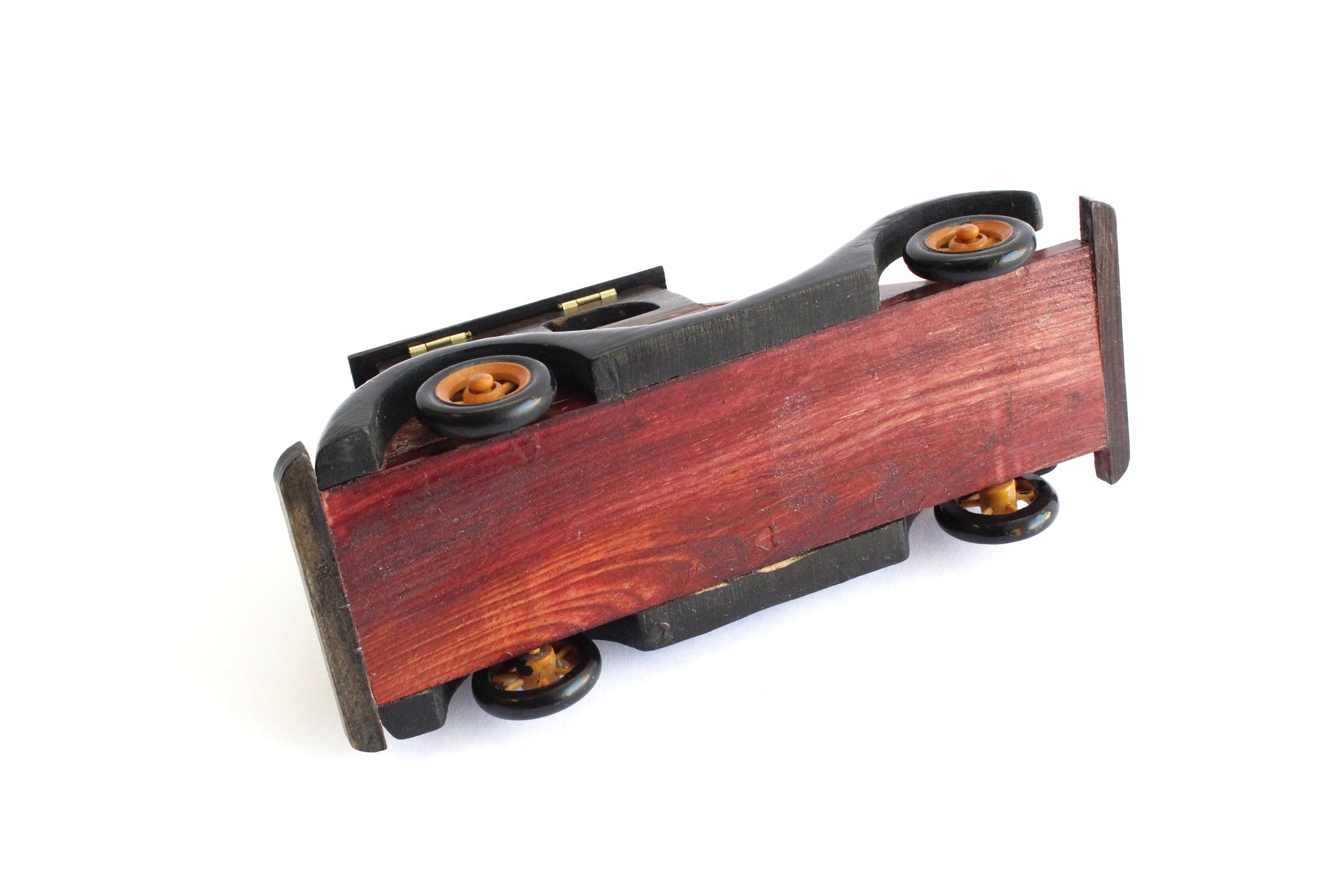 Vintage Automobile Figurine, Wooden Toy Model Car