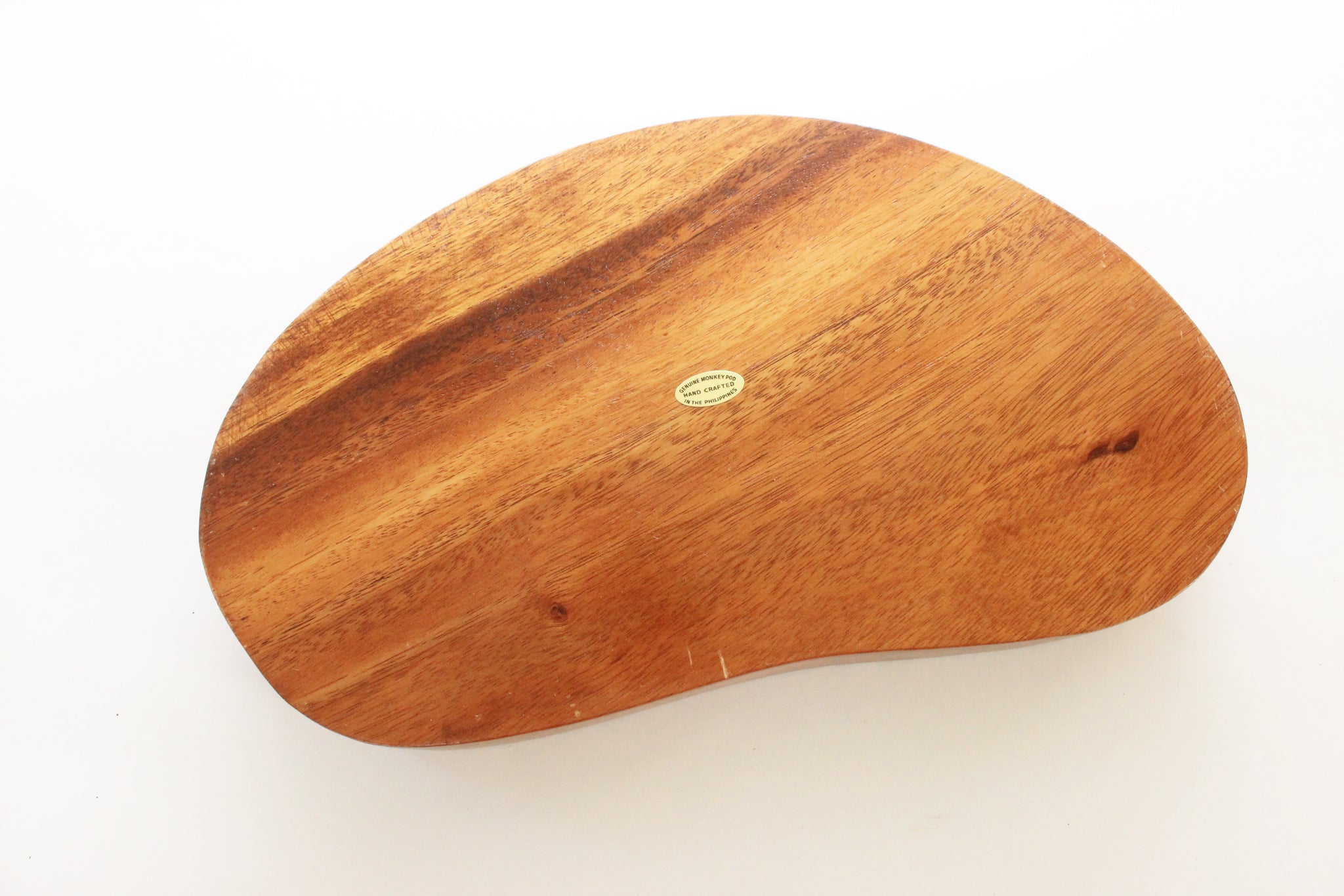 Monkey Pod Divided Tray, Vintage Wood Serving Dish