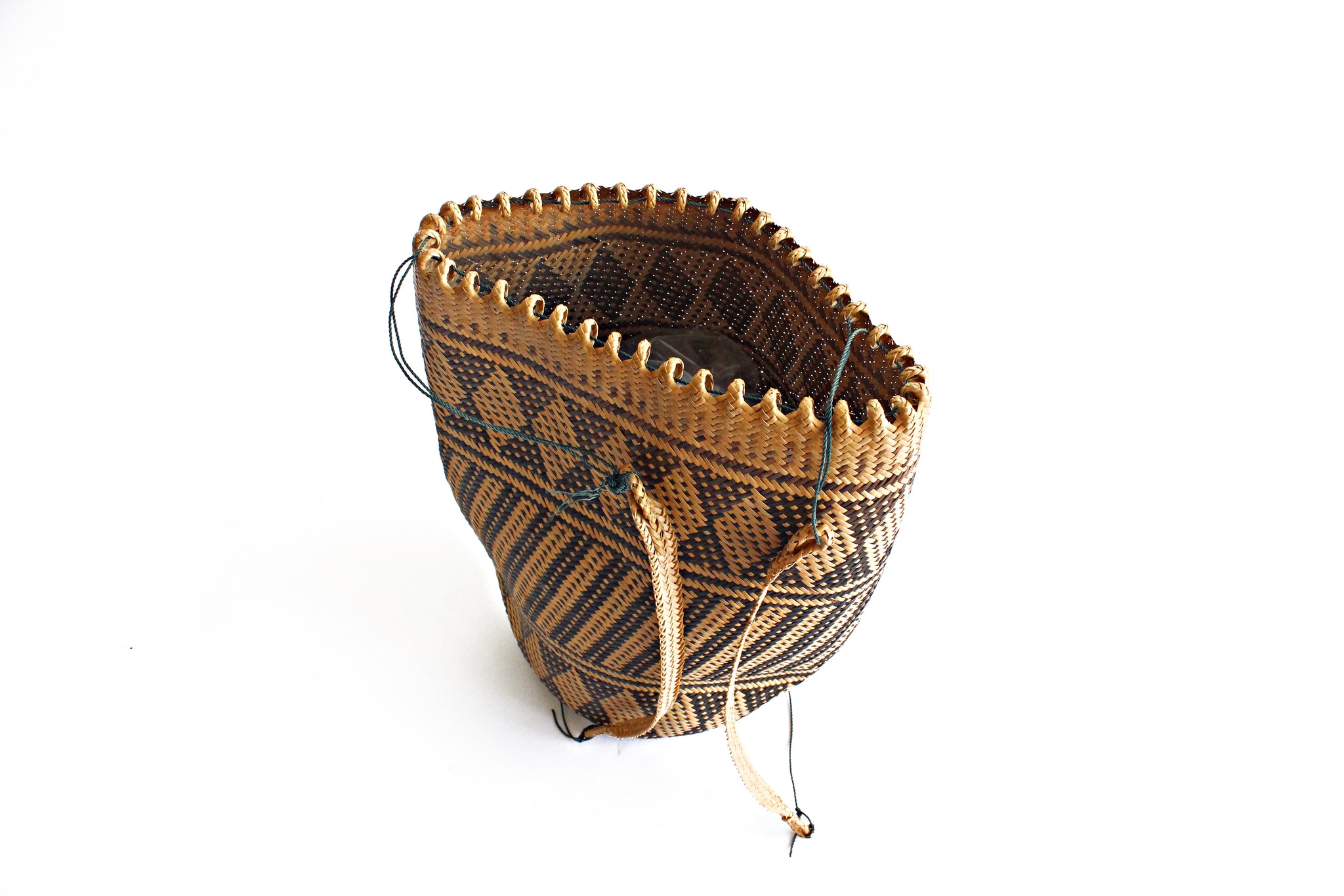 Vintage Woven Handbag, South American Market Bag