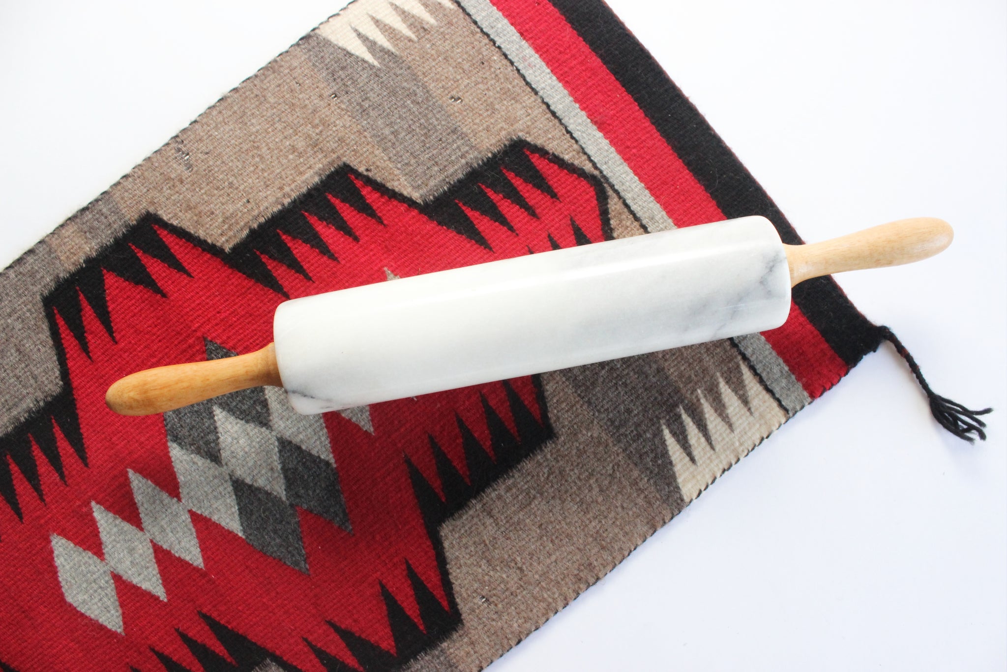Vintage Marble Rolling Pin, Rolling Pin with Stand