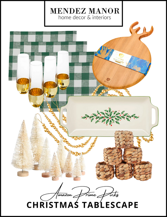 Amazon Prime Picks - Christmas Tablescape Favorites