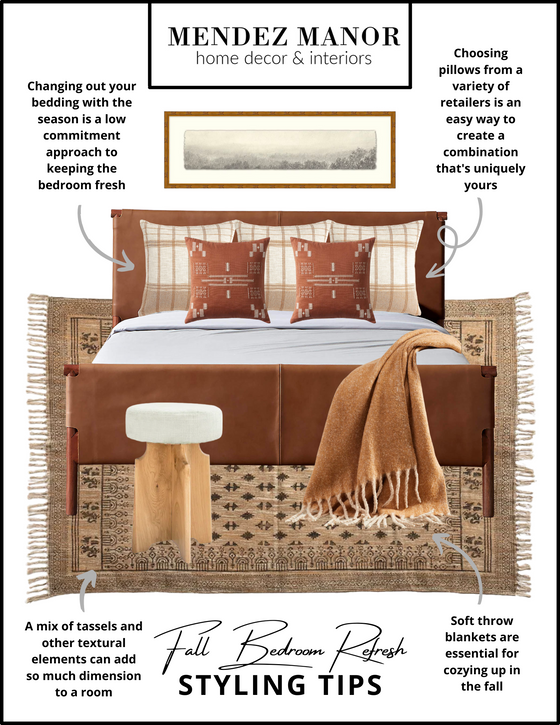 Cozy Bedroom Styling Tips: Fall Bedroom Refresh