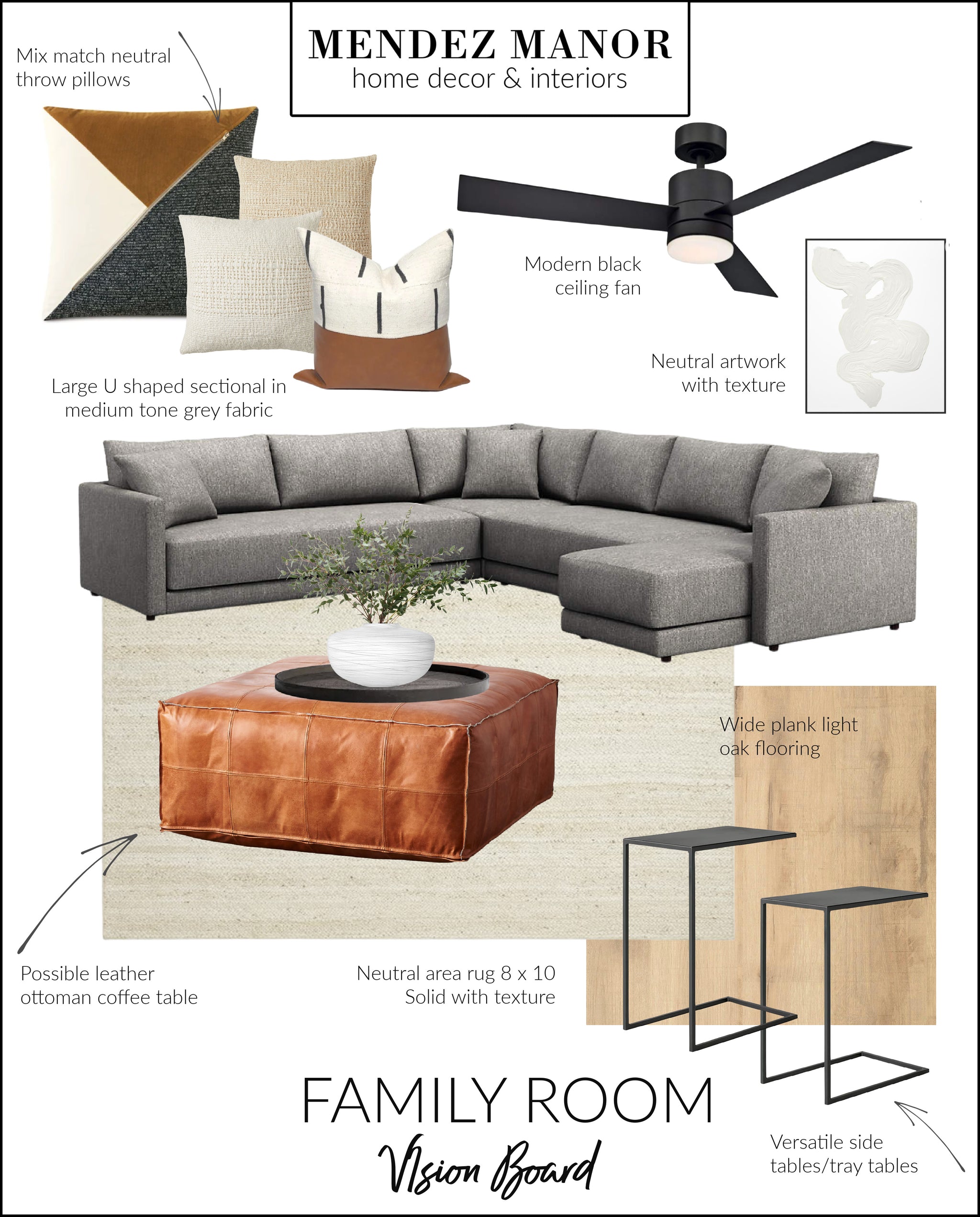 California Casual Family Room Design