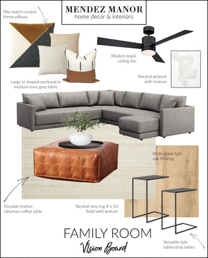 California Casual Family Room Design