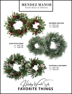 Holiday Wreath Favorites - Coordinating Wreath Sets