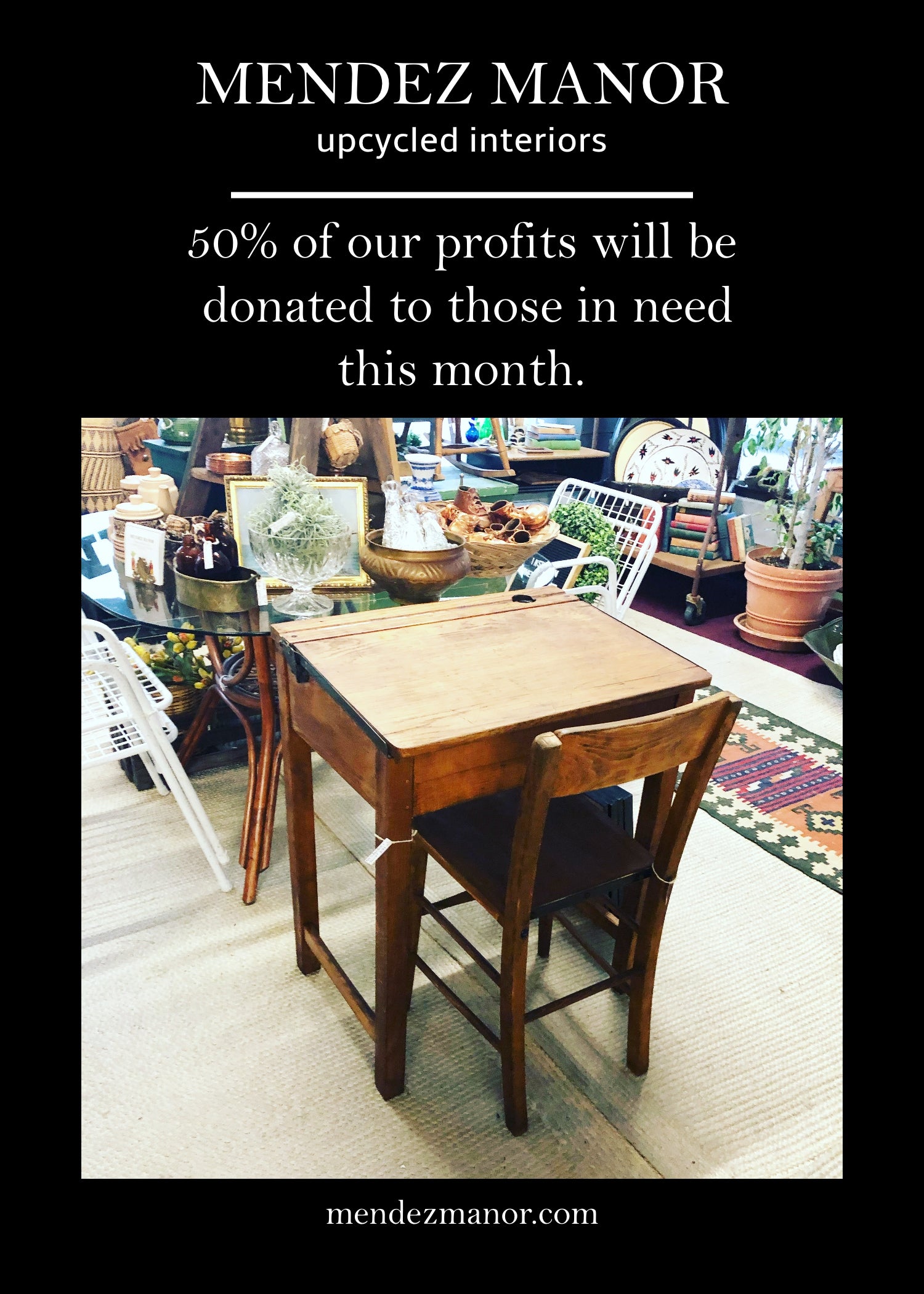 This Month 50% Profits Will Go To Those In Need