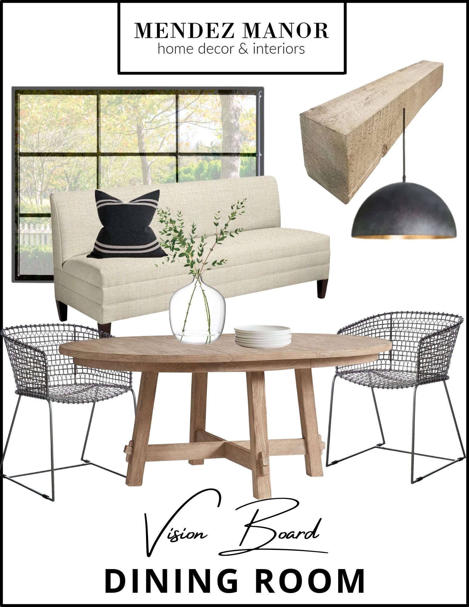 Rustic Modern Dining Room