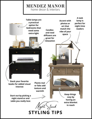How to Style a Bedside Table: Useful Night Stand Styling Tips