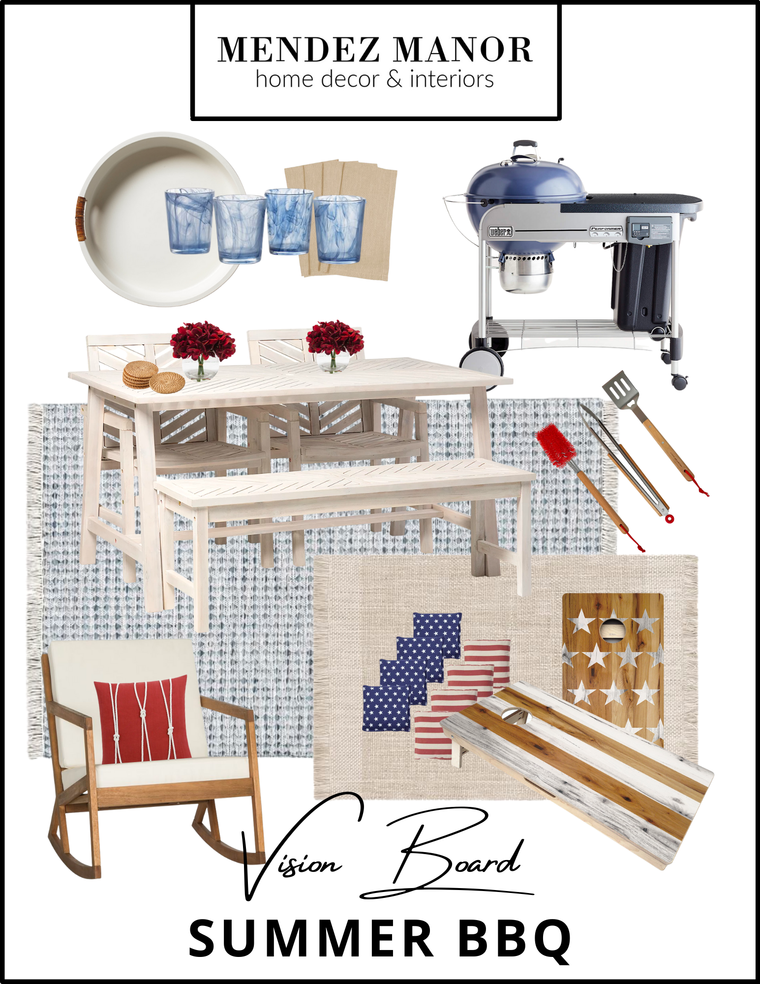 Summer Barbecue Vision Board