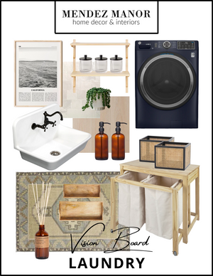 Laundry Room Design with Vintage Charm