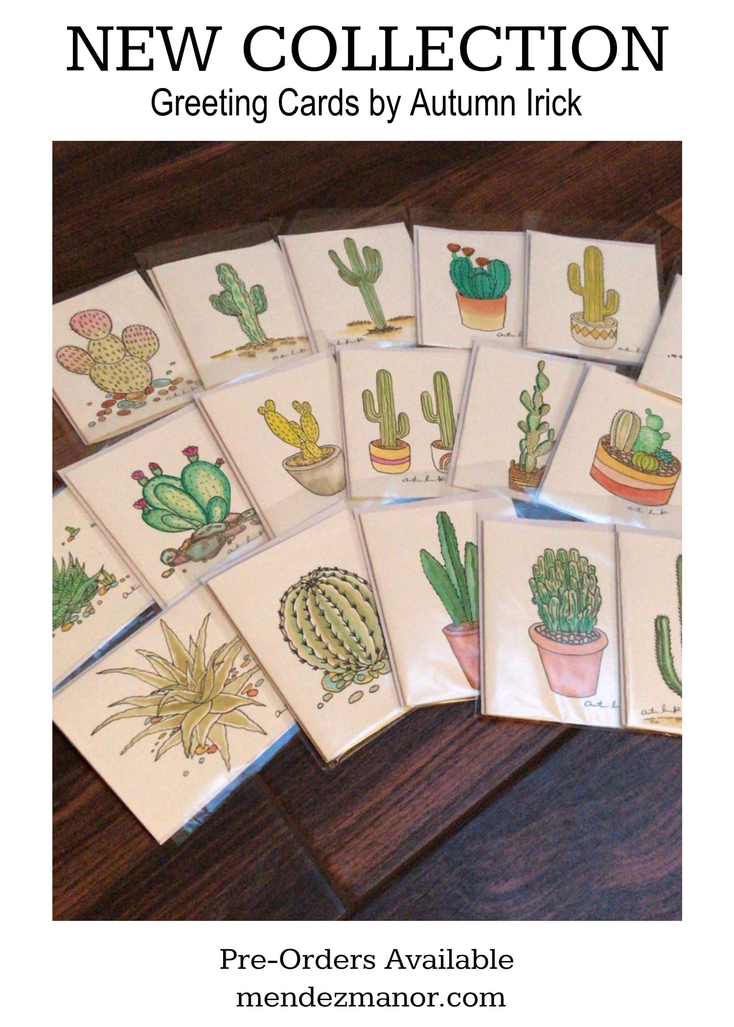 New Collection Sneak Peek: Cactus Greeting Cards by Autumn Irick