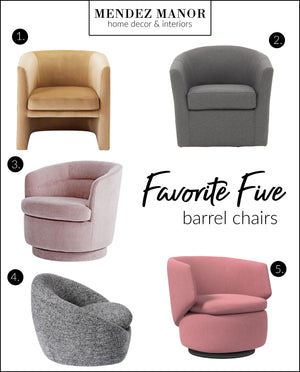 Favorite Five Barrel Chairs