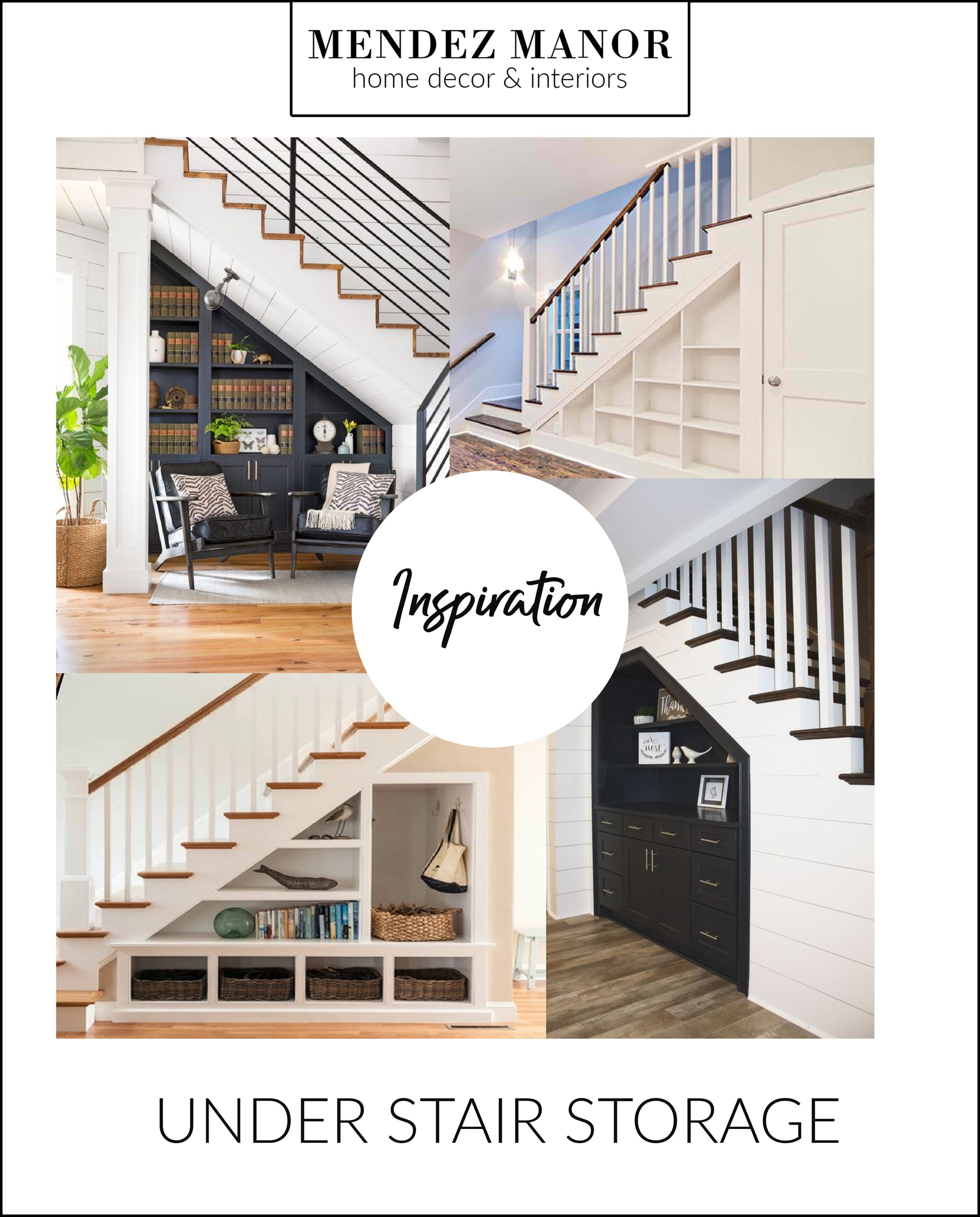 Built-In Under Stair Storage - Mendez Manor