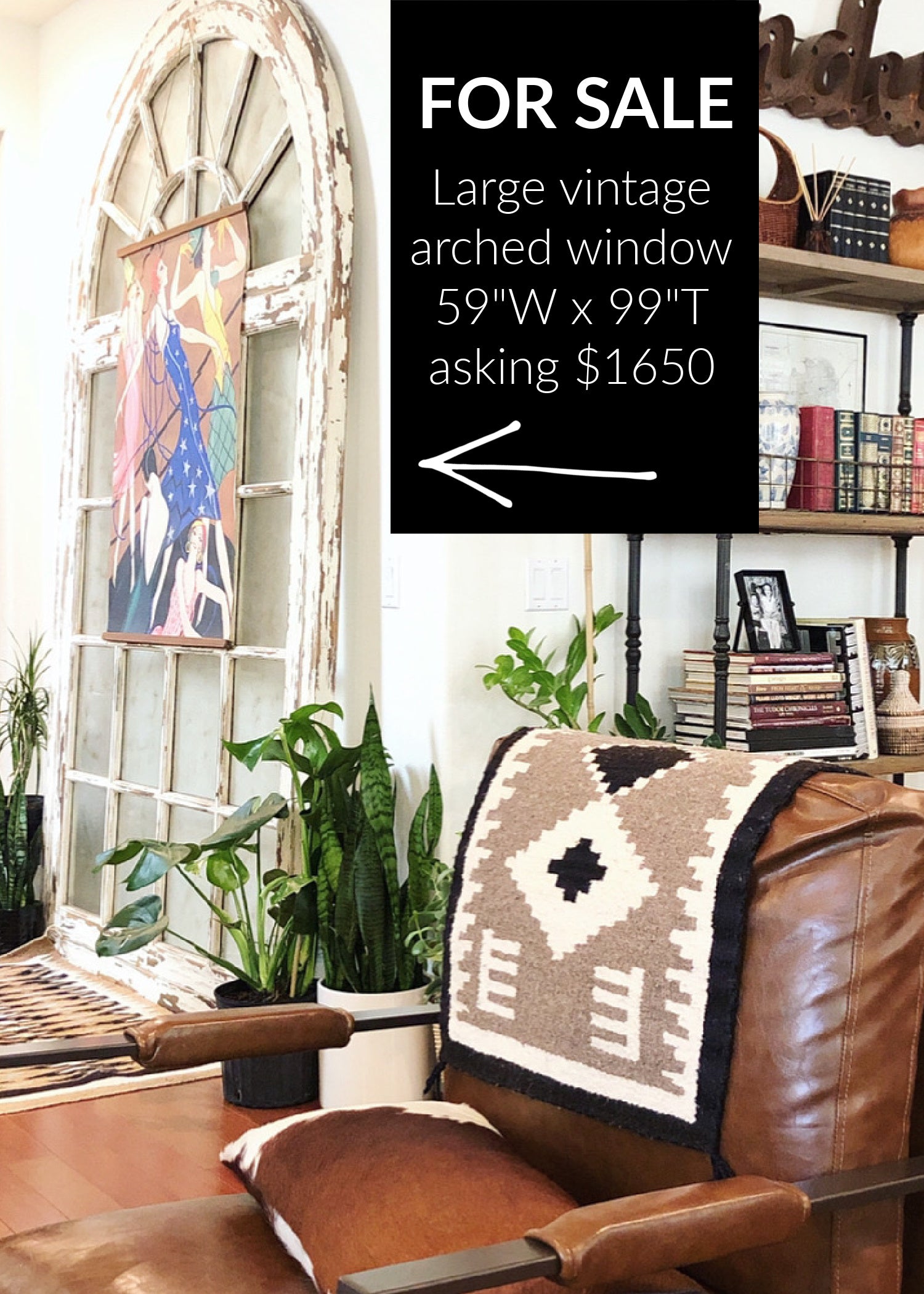 Vintage Arched Window Now Available