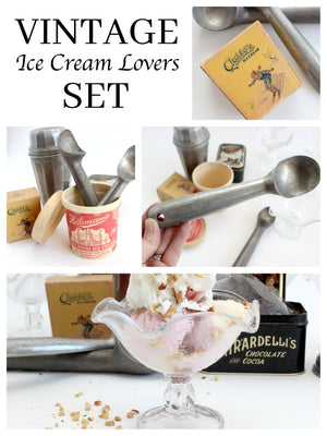 New Curated Set: Vintage Ice Cream Sundae Accessories