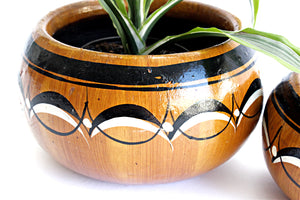 Hand Painted Indoor Planters, Mexican Ceramic Planters