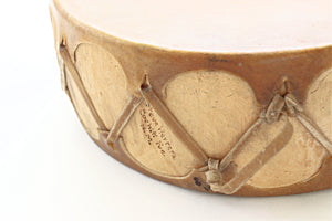 Native American Drum, Authentic Pueblo Cowhide Drum
