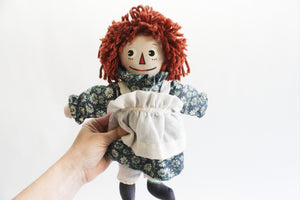 Raggedy Ann Doll, Vintage Rag Doll, Nursery Decor, Baby Shower Gift