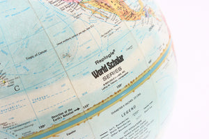 Small Vintage Globe, World Scholar Series 9 Inch Globe