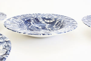 Blue and White Ceramic Bowls, English Blue and White Porcelain