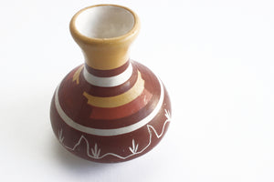 Southwest style decor pottery small gift bud vase