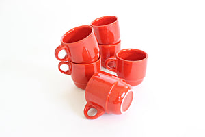 orange kitchen coffee mugs sustainable home