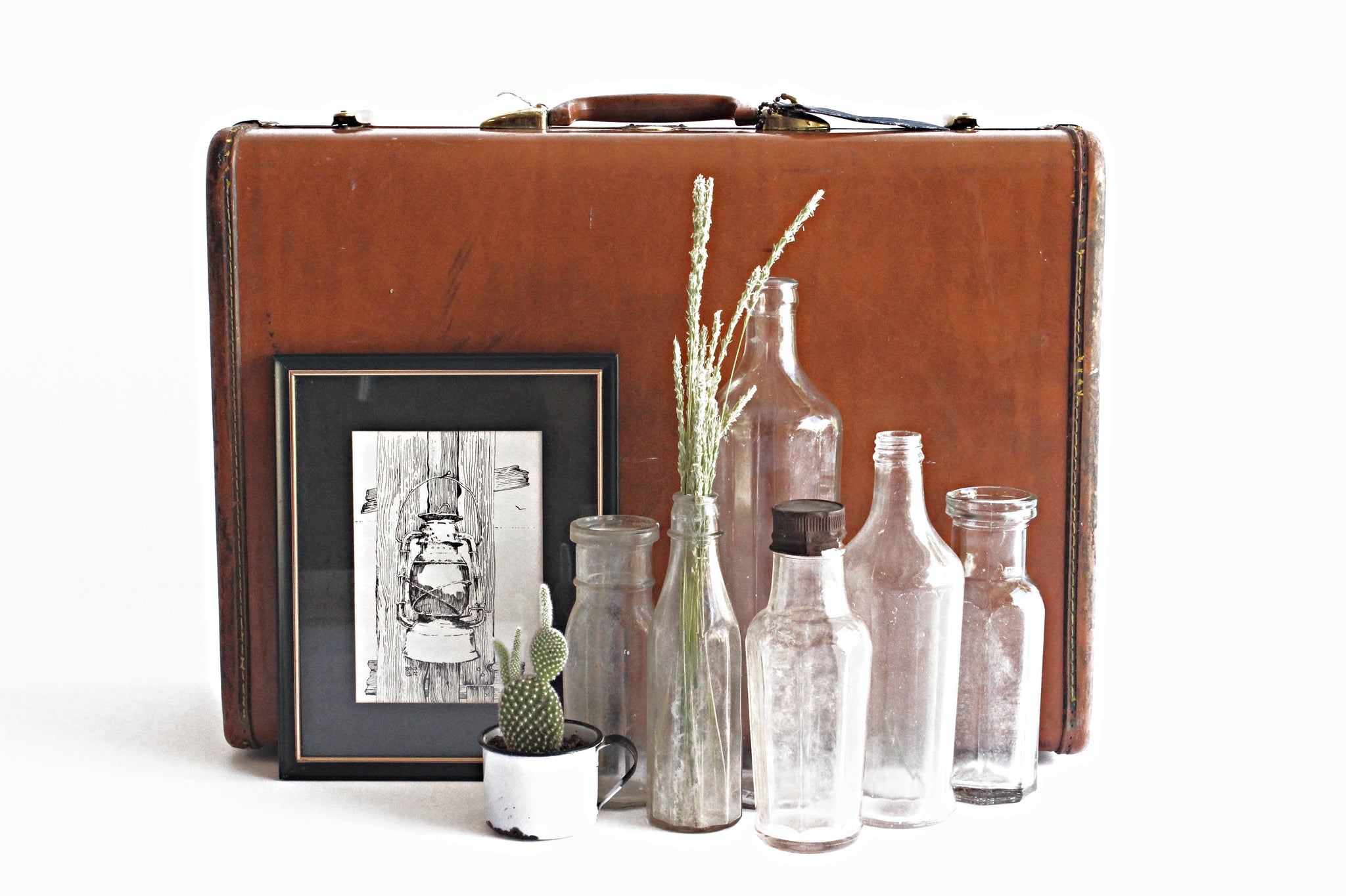 Original Pen & Ink Drawing, 1970's Framed Artwork